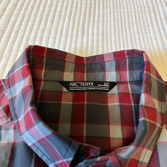 Arc'teryx Brohm Short Sleeve Shirt, Small, Red Plaid - Picture 4 of 8